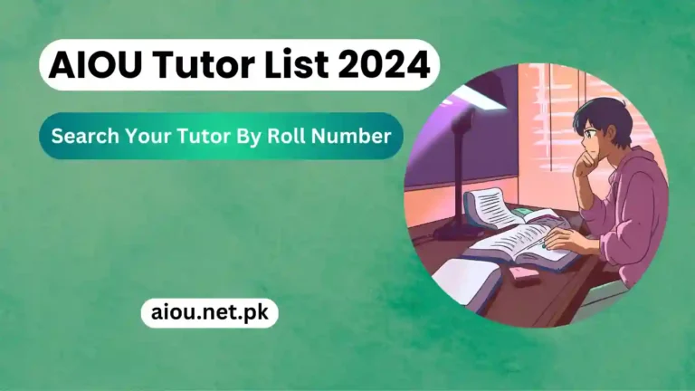 aiou tutor list