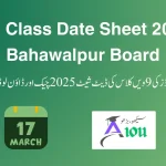 9th class date sheet 2025 Bahawalpur board