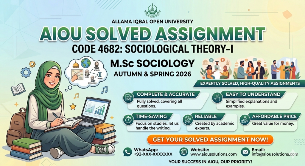 AIOU Solved Assignment Code 4682 - AIOU Learning Resources AIOU Solved Assignment Code 4682